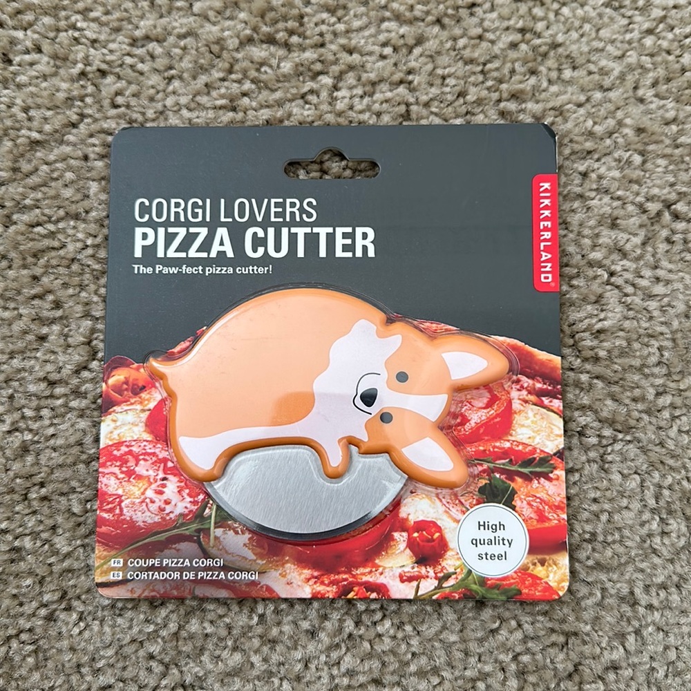 Corgi Pizza Cutter NWT